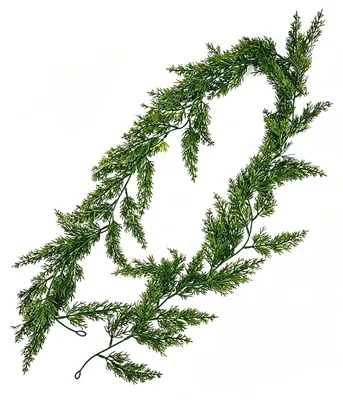 Künstliche Zedern-Girlande 180 cm, Grün, für Innen & Außen