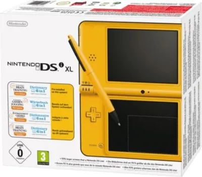 Produktbild von Nintendo DSi XL, Nintendo DS, Gelb, LCD, Lithium-Ion (Li-Ion), 256 x 192 Pixel, 262144 Farben