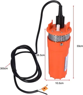 Obrázek produktu pro Solární ponorné čerpadlo 12V s výtlakem 30 metrů, určené pro hluboké studně a zavlažování
