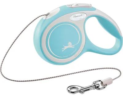 Produktbild von Flexi New Comfort S Cord 8 m, Hund, Rückziehbare Leine, Blau, Kabel/Schnur, 12 kg, Einfarbig