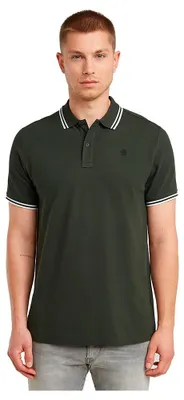 Productafbeelding van G-STAR heren Dunda Slim Stripe polo, grijs (Asfalt D17127-5864-995), maat S