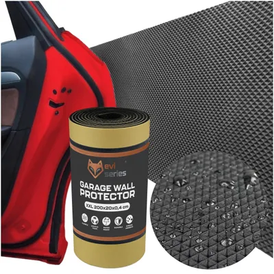 Obrázek produktu pro VELKÁ SAMOLEPICÍ OCHRANNÁ PODLOŽKA NA STĚNU GARÁŽE O ROZMĚrech 200X20X0,4 CM SPOLEHLIVĚ OCHRÁNÍ VÁŠ VŮZ PŘED NÁRAZY A POŠKRÁBÁNÍM PŘI KAŽDÉM PARKOVÁNÍ