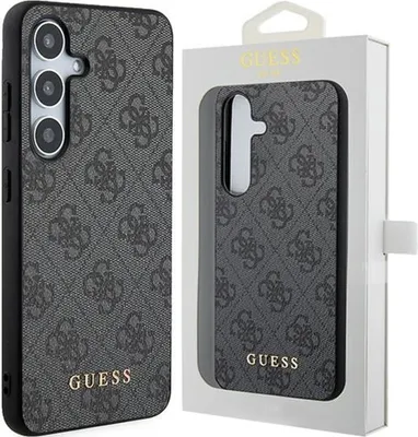 Produktbild von Guess, Schutzhülle für Galaxy A35 5G mit 4G Muster, Grau