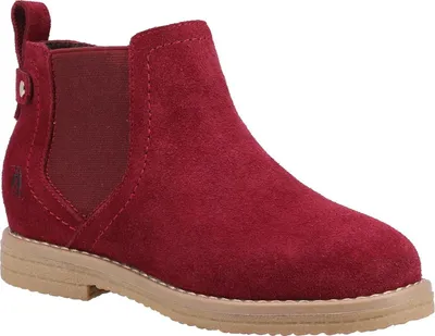 Obrázok produktu pre Hush Puppies - Dievčenské členkové topánky "Mini Maddy", semiš FS9227 (30,5 EU) (bordovo červená)