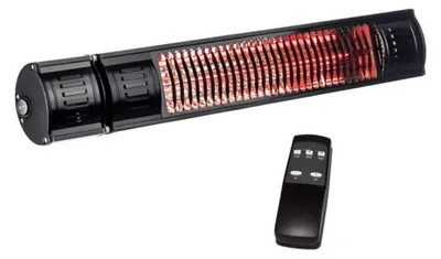 Produktbild von Terrassenheizung, Infrarotstrahler - 2000 Watt - Wandmontage - Schwarz - Elektrisch - Für den Außenbereich