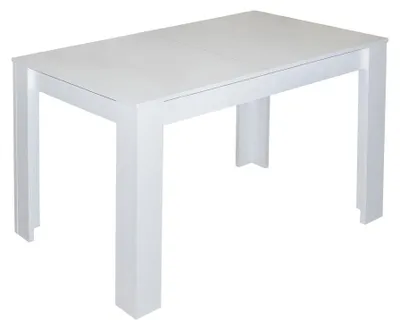 Produktbild von Ausziehtisch Küchentisch Weiß matt Esstisch 110/150x60cm