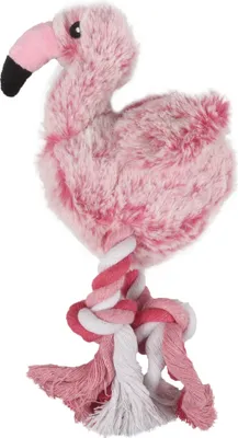 Image de Flamingo jouet pour chien Flamingo en peluche rose, dimensions : 36 cm
