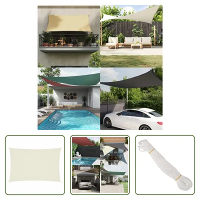 Produktbild von The Living Store Sonnensegel Oxford-Gewebe Rechteckig 2x4 m Creme