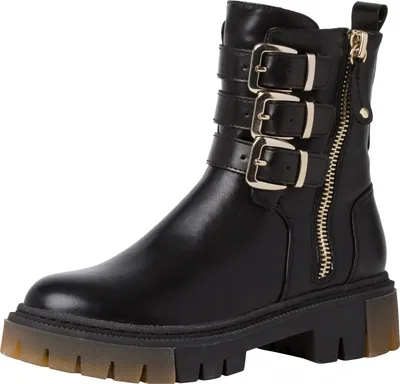 Produktbild von MARCO TOZZI Damen Stiefeletten Stiefel Schnallen 2-25862-37, Größe:37 EU, Farbe:Schwarz