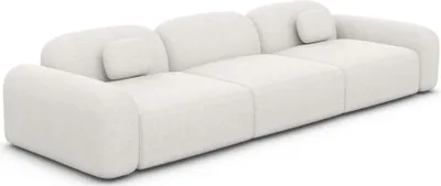 Produktbild von Strukturstoff 3-Sitzer Couch Nuvia Weiß
