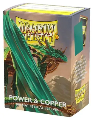 Image de Protège-cartes Dragon Shield Matte Dual Power Copper Standard pour cartes standard, 100 pièces