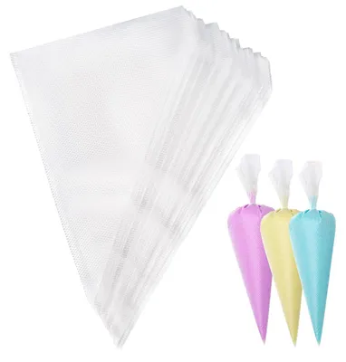 Image de Carehabi, 100 sacs de pâtisserie jetables, réutilisables, sacs de pâtisserie professionnels jetables