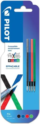 Productafbeelding van Pilot FriXion Ball uitwisbare pen - Set van 4 - 4 kleuren - Fijne punt - 0,5 m