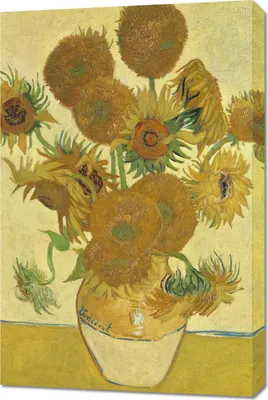 Immagine prodotto di Quadro 60x90 cm Girasoli, Van Gogh Vintage per il salotto