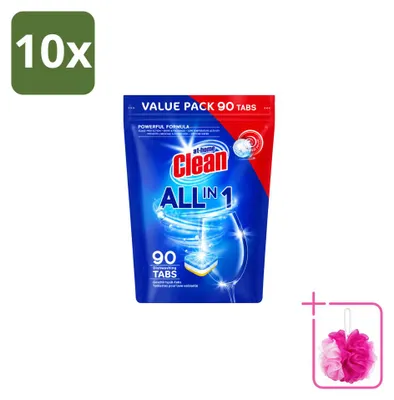 Produktbild von 10 x At Home All-in-1 Geschirrspültabs - Kräftige Reinigung - Sparpackung - 10 Stücke