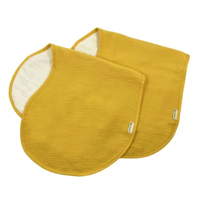 Immagine prodotto di Smikkels baby sling set in mussola di cotone giallo - panno per il ruttino