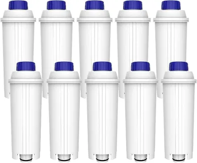 Image de Filtres à eau Maxblue, compatibles avec les modèles De'Longhi DLSC002, 9310926, SER3017, 5513292811. Adaptés à différents modèles ECAM, ESAM, ETAM (10)