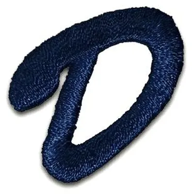 Produktbild von Buchstabe D 3.2x3cm: Alphabet Buchstaben Einzeln Auswählbar - Aufnäher, Bügelbild, Aufbügler, Applikationen, Patches, Flicken, Zum Aufbügeln