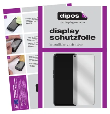 Packaging and instructions for a screen protector.