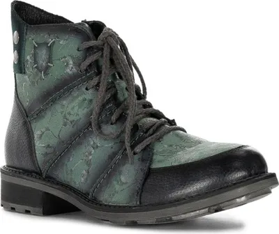 A single boot is shown against a white background.
