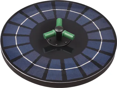 Produktbild von 6W bunte Solarbrunnenpumpe mit 360 ¡ã drehbarer Duese RGB-LED-Licht-Solarwasserpumpe mit automatischer Batterieabschaltung 9-Zoll-Schwimmbrunnen fuer Vogeltraenke, Garten, kleiner Teich