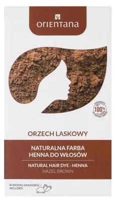Produktbild von Orientana Bio Henna Haarfarbe Haselnuss Pulver für Langes Haar 100 g