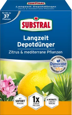 Produktbild von Substral Langzeit Depotdünger Zitrus & mediterrane Pflanzen 750 g