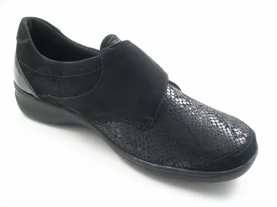 Produktbild von WALDLÄUFER Damen  Slipper bequem schwarz Gr. 5