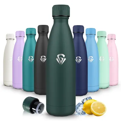 Image de Bouteille d'eau en acier inoxydable Mulbijeo, 750 ml, sans BPA, étanche