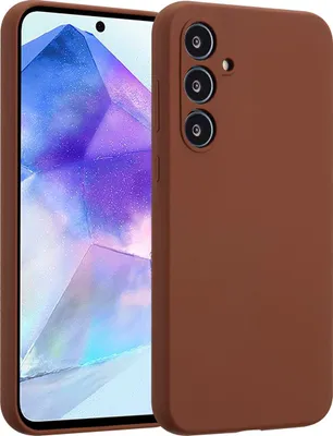 Image de Accezz Liquid Silicone Backcover pour le Samsung Galaxy A55 - New Tea Brown