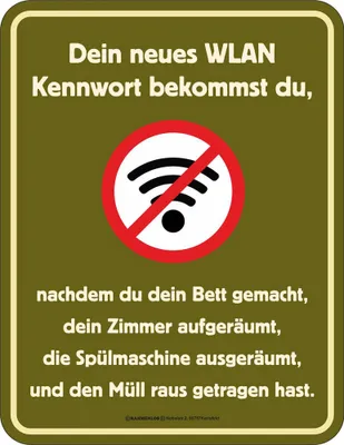 Obrázok produktu pre Zábava - Zábavné značky - Heslo WLAN