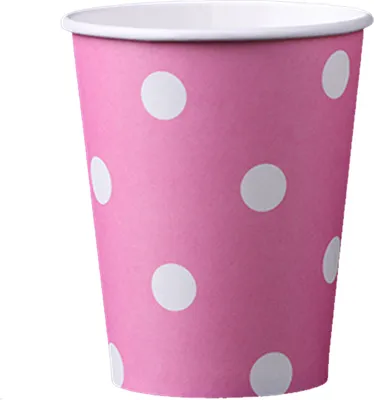 Obrázok produktu pre 60 papierových šálok Dot 200ml Coffee Cups to Go Drinking Cups Jednorazové papierové šálky na kávu, čaj, čokoládu, teplé a studené nápoje