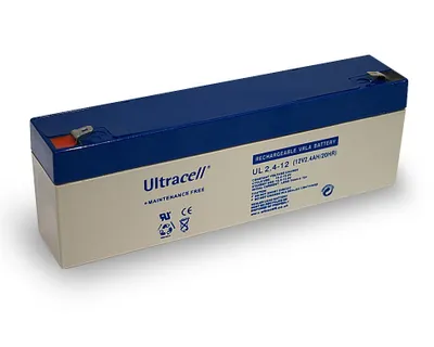 Produktbild von Ultracell 16015, Plombierte Bleisäure (VRLA), 12 V, Weiß, 2400 mAh