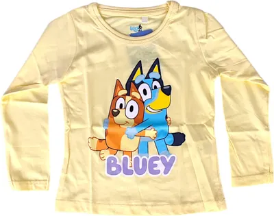 Produktbild von Langarmshirt Bluey & Bingo Gelb 110 cm