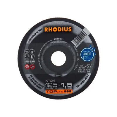 Produktbild von Rhodius Trennscheibe XT 24 125x1,5x22,23mm Aluminium Topline - 205911