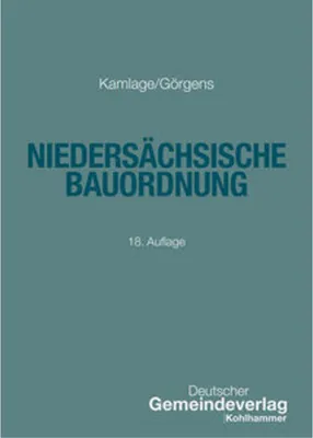 Produktbild von Niedersächsische Bauordnung