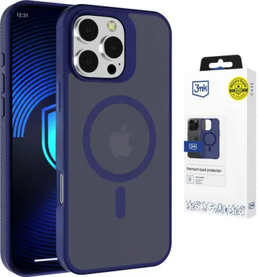 Zdjęcie produktu dla Apple Iphone 16 Pro - 3Mk Smoke Magcase Blue