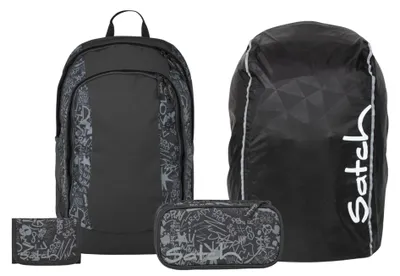 Produktbild von Satch, Schulrucksack-Set AIR Street Ink 4-teilig