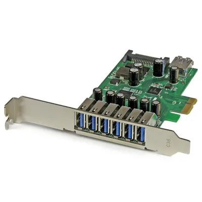 Produktbild von StarTech.com 7-Port PCIe USB 3.0 Erweiterungskarte PEXUSB3S7