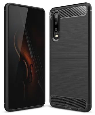 Produktbild von NALIA Handyhülle für Huawei P30 Hülle, Karbon Optik Stylische Handyhülle Dünn