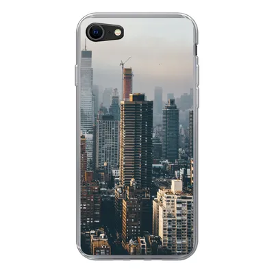 Produktbild von MuchoWow® Handyhülle Schutzhülle Hülle für iPhone 8 New York - Skyline - Amerika Silikon Softcase Handy Hülle - Schutzhaube