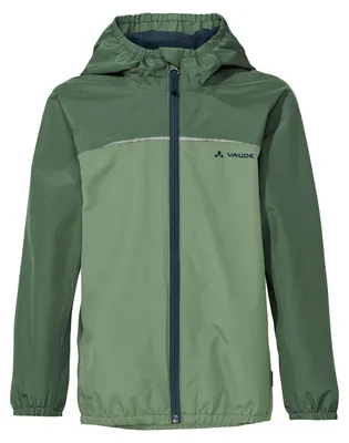 Produktbild von VAUDE Regenjacke Kinder Turaco III in Grün – wasser- & winddichte Outdoor-Jacke für Kinder, atmungsaktiver Kinder Windbreaker mit Kapuze – Größe: 122