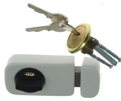 Obrázok produktu pre Zámok s bielou cylindrickou vložkou LOB TB61