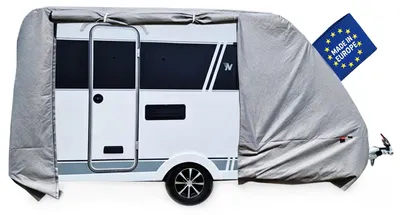 Produktbild von POLCOVER Abdeckplane für Wohnwagen - Geeignet für Niewiadów N-Cross - Wetterfeste Wohnmobilabdeckung UV-resistente - Langlebig Schutzhülle Atmungsaktive - 5 Schicht Wohnwagenplane