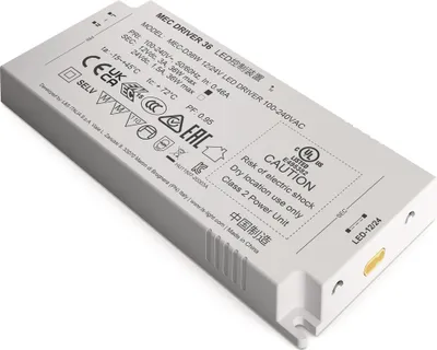 Immagine prodotto di Convertitore LED 100-240 V/AC 12+24V DC L.160mm 36 W bianco liscio