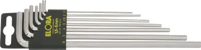 Produktbild von Elora Winkelschraubendreher-Satz, lang, 9-teilig 1/16"-3/8" AF, mit SB-Halter, ELORA-159S-9LA