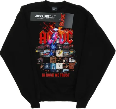 Produktbild von AC/DC - "In Rock We Trust" Sweatshirt für Herren BI4119 (5XL) (Schwarz)