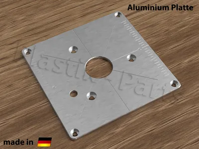 Image de ALU Plaque de fixation Plaque d'insertion pour table de fraisage Triton JOF001 Défonceuse