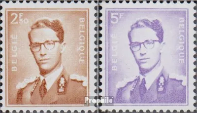 Produktbild von Briefmarken Belgien 1957 Mi 1075x-1076x (kompl.Ausg.) postfrisch Baudouin