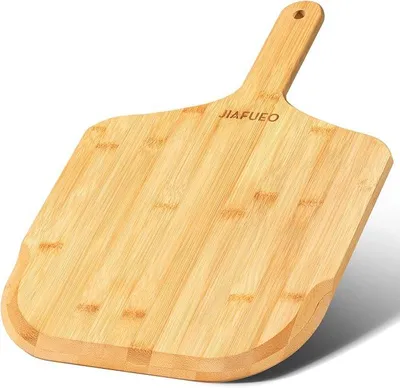 Imagen del producto de Silecomplaza, pala para pizza de bambú, 30,5 cm, espátula para pizza